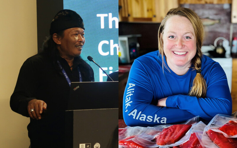 Pak Mustain and Hannah Heimbuch.