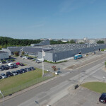 An aerial view of a Carsoe factory