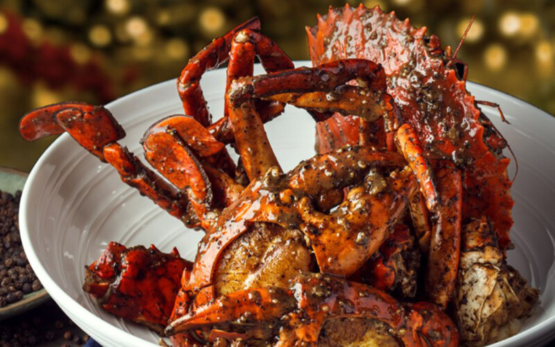 JUMBO Seafood's signature Chilli Crab.