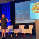 Datassential's Kelley Fechner speaking at the 2024 GSMC.