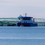 Norwegian fish-farming operation in Froan.