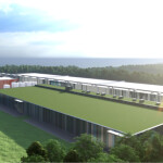 A rendering of Nordic Aquafarms' proposed recirculating aquaculture system in Belfast, Maine, U.S.A.