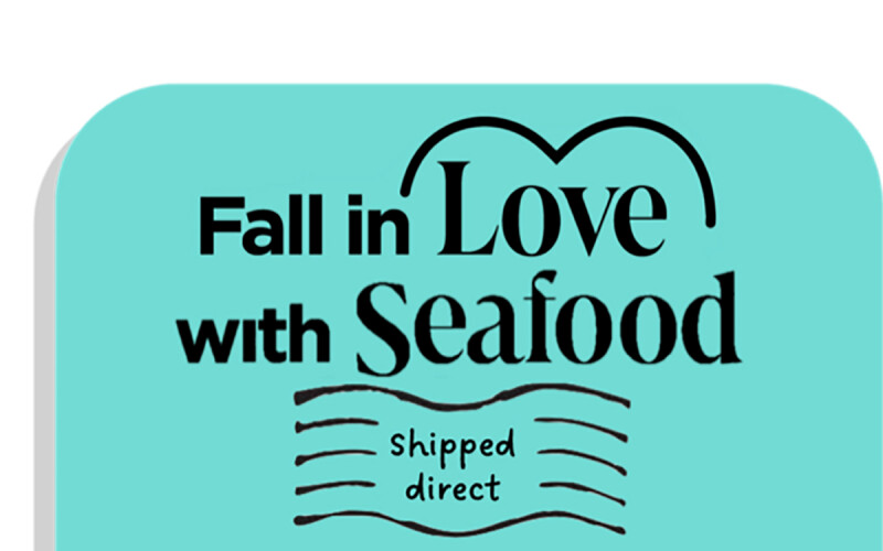 A new promotional image for Seafood Nutrition Partnership's "Shipped Direct" program.