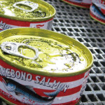 Cans of Akebono Salmon
