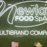 The Newlat logo and some of its branded food products