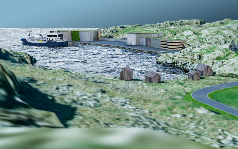 Rendering of Norwegian Mountain Salmon's proposed Isle of Lewis farm
