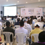 Scale Up Program for Shrimp Hatcheries presentation at AquaExpo Santa Elena