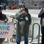 Adrie Nelwan (middle) shares the story of a fishing injury he sustained aboard a Taiwanese vessel in July 2021