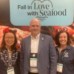 SNP President Linda Cornish, H-E-B Seafood Vice President Jason Driskill, and SFP VP of Marketing and Communications Sarah Crowley