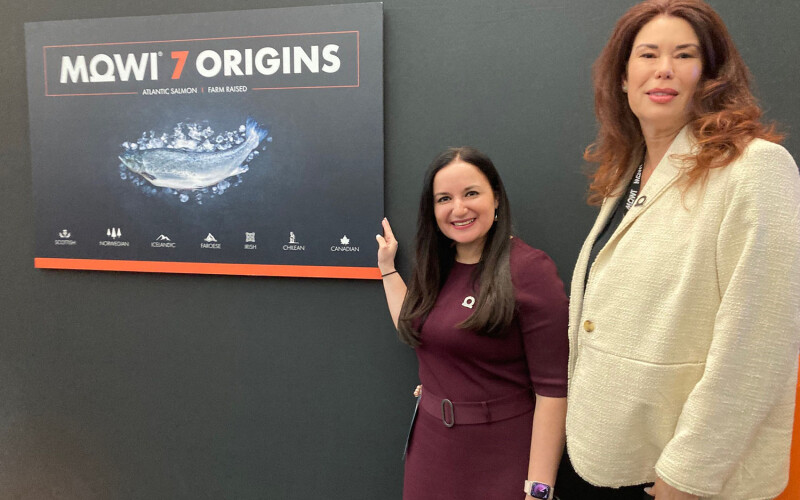 Mowi CP of the Americas' Diana Dumet and Kathryn Hudson Melians