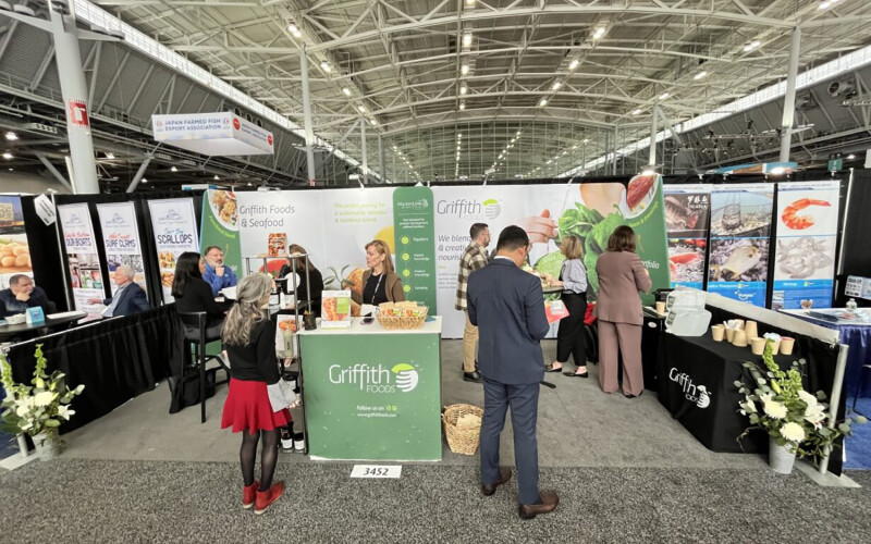 The Griffith Foods booth at 2024 Seafood Expo North America