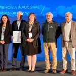 Representatives of Chile's salmon industry at the launch of the "Yelcho Project"