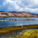 A fish farm in the Scottish Highlands