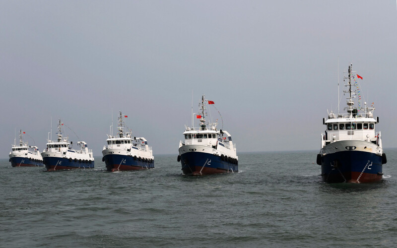 CNFC fishing vessels at sea