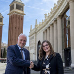 Constantí Serrallonga (Fira de Barcelona General Manager) and Wynter Courmont (Vice President of Seafood at Diversified Communications