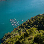 A fish farm in southern Chile