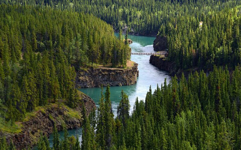 A photo of the Yukon River.
