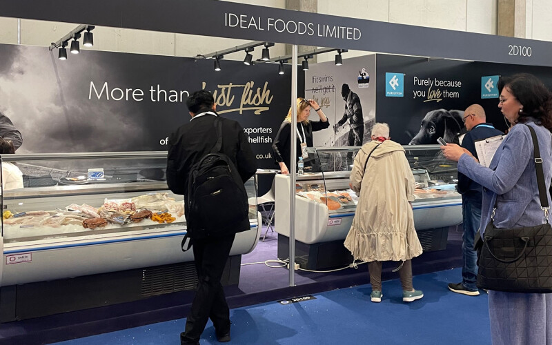 The Ideal Foods Limited booth at Seafood Expo Global.