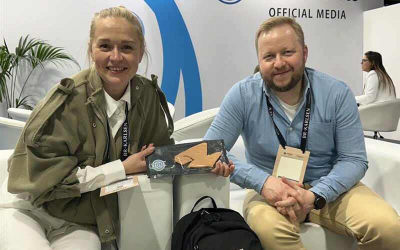Hailia CEO Michaela Lindstrom (left) and Hailia Chief Technology Officer Otto Kaukonen