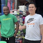 Jiang Song, the general manager of fish equipment manufacturer Wuhan JiaNuo, visiting a client in Africa