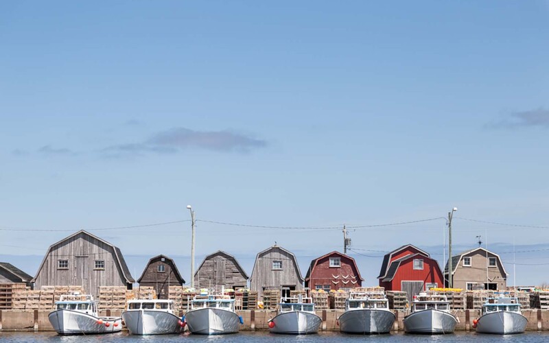 Fishing boats tied up in Pric