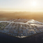 Renderings of the aquaculture-focused OXAGON project in the futuristic city of NEOM