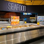 A seafood section at a grocery store in New York