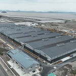 An aerial view of AKVA Group's Nordic Aqua Partners facility in China