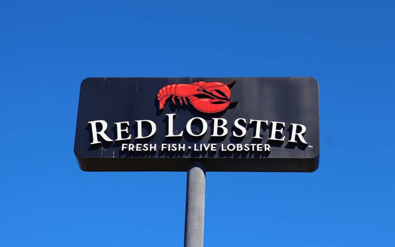 A sign for a Red Lobster location in the U.S. state of Maryland