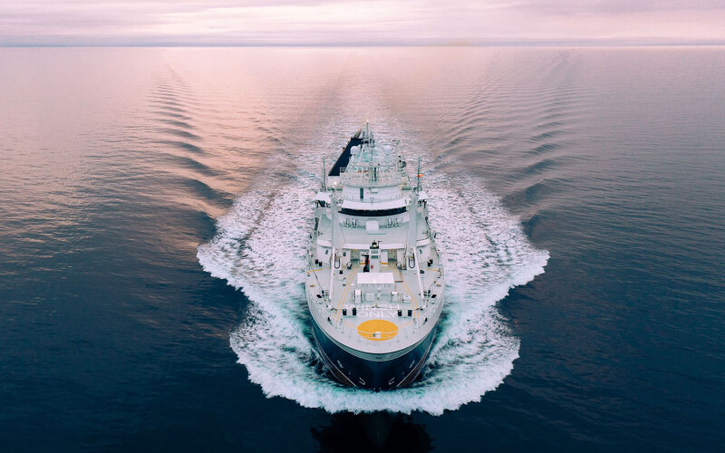 A Russian Fishery Company supertrawler