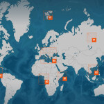 A heatmap generated by World Wildlife Fund's (WWF) Ocean Futures Project