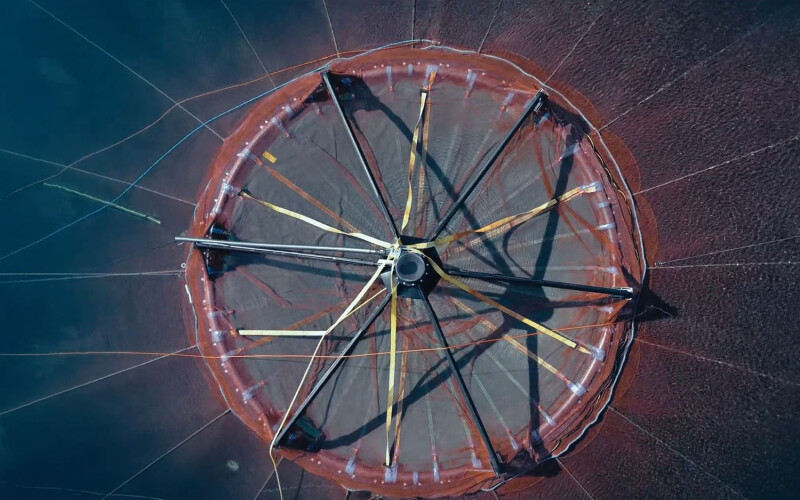 Lerøy's shielded net-pen concept | Photo courtesy of Lerøy Seafood Group