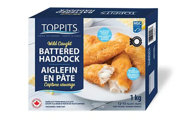 A Toppits Battered Haddock product