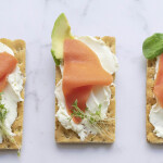 Revo Foods SMOKEY Slices on crackers