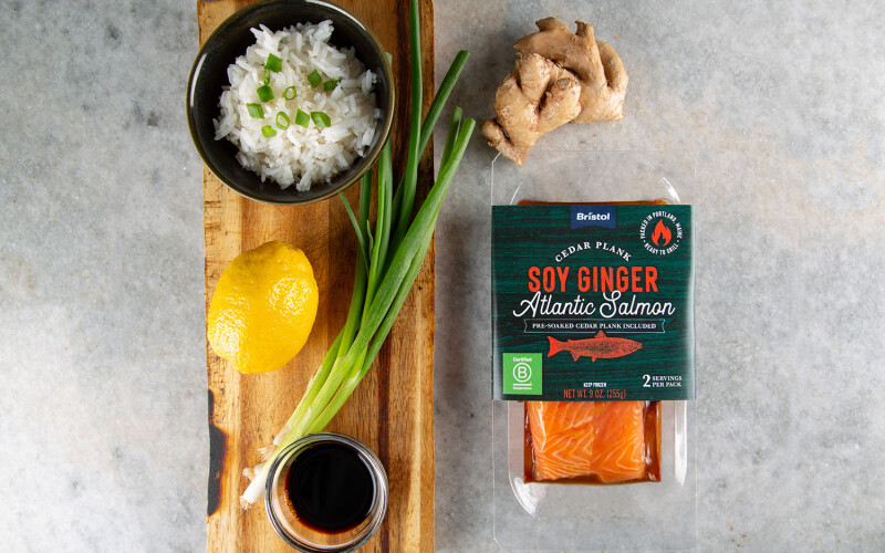 Bristol Seafood's Soy Ginger Cedar Plank Salmon