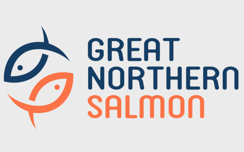The new logo of Great Northern Salmon, formerly Katahdin Salmon