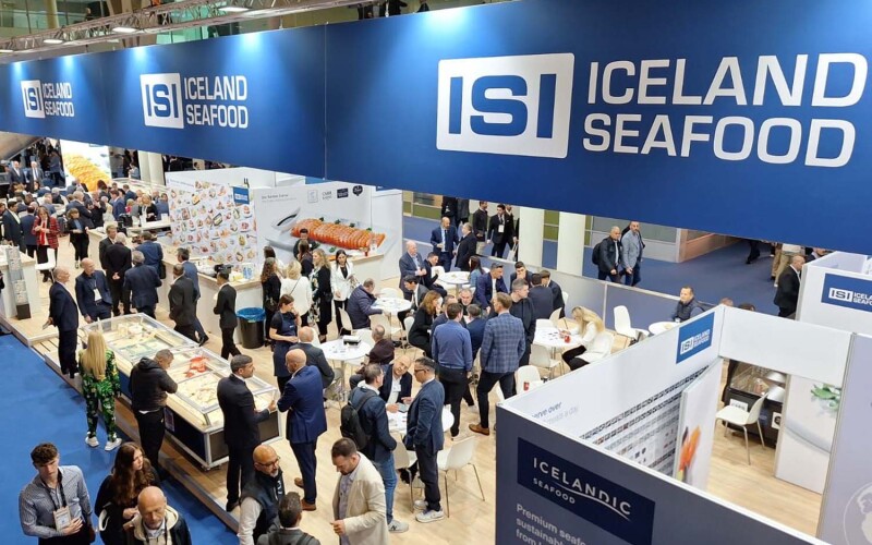 Iceland Seafood's booth at the 2024 Seafood Expo Global