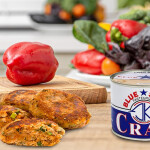 A can of Blue Star pasteurized crab meat