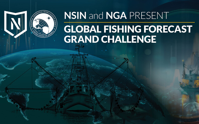 A graphic highlighting the Global Fishing Forecast Challenge