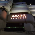The exterior of a Jumbo Seafood restaurant in Singapore