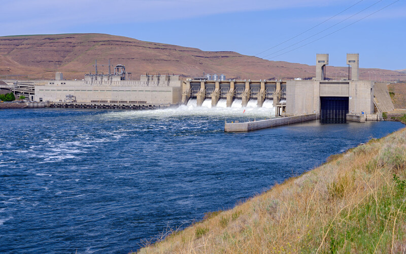 One of the Snake River dams the U.S. federal government is proposing to remove