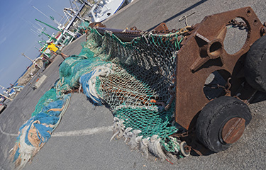 A bottom trawl in France.