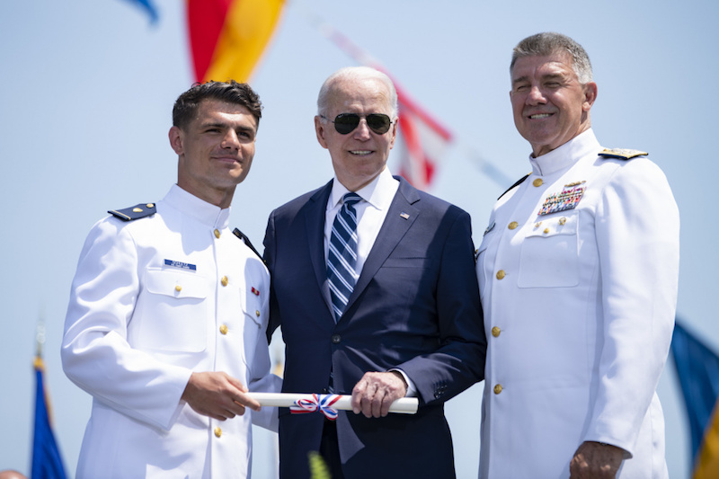 Biden delivers keynote address at Coast Guard Academy commencement
