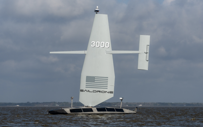 First production Saildrone launched from Austal USA | WorkBoat